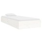 vidaXL Estructura de cama individual madera maciza blanca 75x190 cm vidaXL Estructura de cama individual madera maciza blanca 75x190 cm