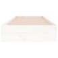 vidaXL Estructura de cama individual madera maciza blanca 75x190 cm vidaXL Estructura de cama individual madera maciza blanca 75x190 cm