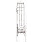vidaXL Banco de jardín 122 cm hierro color marrón antiguo vidaXL Banco de jardín 122 cm hierro color marrón antiguo