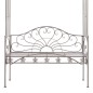 vidaXL Banco de jardín 122 cm hierro color marrón antiguo vidaXL Banco de jardín 122 cm hierro color marrón antiguo