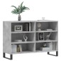 vidaXL Aparador de madera contrachapada gris hormigón 103,5x35x70 cm