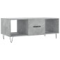 vidaXL Mesa de centro madera contrachapada gris hormigón 102x50x40 cm