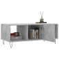 vidaXL Mesa de centro madera contrachapada gris hormigón 102x50x40 cm
