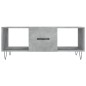 vidaXL Mesa de centro madera contrachapada gris hormigón 102x50x40 cm