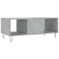 vidaXL Mesa de centro madera contrachapada gris hormigón 102x50x40 cm