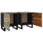 vidaXL Mesitas de noche 2 uds de madera maciza reciclada 40x33x46 cm vidaXL Mesitas de noche 2 uds de madera maciza reciclada 40x33x46 cm