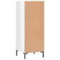vidaXL Aparador madera de ingeniería blanco brillante 34,5x32,5x90 cm vidaXL Aparador madera de ingeniería blanco brillante 34,5x32,5x90 cm