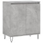 vidaXL Aparador de madera contrachapada gris hormigón 60x35x70 cm vidaXL Aparador de madera contrachapada gris hormigón 60x35x70 cm