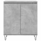 vidaXL Aparador de madera contrachapada gris hormigón 60x35x70 cm vidaXL Aparador de madera contrachapada gris hormigón 60x35x70 cm