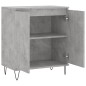 vidaXL Aparador de madera contrachapada gris hormigón 60x35x70 cm vidaXL Aparador de madera contrachapada gris hormigón 60x35x70 cm