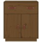 vidaXL Aparador de madera maciza de pino marrón miel 65,5x40x75 cm vidaXL Aparador de madera maciza de pino marrón miel 65,5x40x75 cm