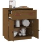 vidaXL Aparador de madera maciza de pino marrón miel 65,5x40x75 cm vidaXL Aparador de madera maciza de pino marrón miel 65,5x40x75 cm