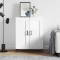 vidaXL Aparador de madera contrachapada blanco brillante 69,5x34x90 cm vidaXL Aparador de madera contrachapada blanco brillante 69,5x34x90 cm