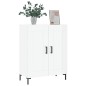 vidaXL Aparador de madera contrachapada blanco brillante 69,5x34x90 cm vidaXL Aparador de madera contrachapada blanco brillante 69,5x34x90 cm