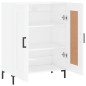 vidaXL Aparador de madera contrachapada blanco brillante 69,5x34x90 cm vidaXL Aparador de madera contrachapada blanco brillante 69,5x34x90 cm