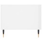 vidaXL Mesa de centro madera contrachapada blanco brillo 90x50x40 cm