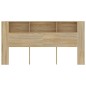 vidaXL Mueble cabecero color roble Sonoma 200x18,5x104,5 cm vidaXL Mueble cabecero color roble Sonoma 200x18,5x104,5 cm