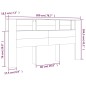 vidaXL Mueble cabecero color roble Sonoma 200x18,5x104,5 cm vidaXL Mueble cabecero color roble Sonoma 200x18,5x104,5 cm