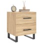 vidaXL Mesita noche 2 uds madera ingeniería roble Sonoma 40x35x47,5 cm vidaXL Mesita noche 2 uds madera ingeniería roble Sonoma 40x35x47,5 cm