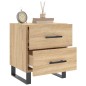 vidaXL Mesita noche 2 uds madera ingeniería roble Sonoma 40x35x47,5 cm vidaXL Mesita noche 2 uds madera ingeniería roble Sonoma 40x35x47,5 cm