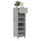 vidaXL Zapatero madera de ingeniería gris hormigón 30x35x105 cm vidaXL Zapatero madera de ingeniería gris hormigón 30x35x105 cm