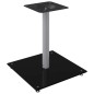 vidaXL Soportes de altavoces 2 uds vidrio templado plata negro 1 pilar vidaXL Soportes de altavoces 2 uds vidrio templado plata negro 1 pilar