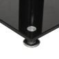 vidaXL Soportes de altavoces 2 uds vidrio templado plata negro 1 pilar vidaXL Soportes de altavoces 2 uds vidrio templado plata negro 1 pilar