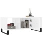 vidaXL Mesa de centro madera contrachapada blanco brillo 102x50x40 cm vidaXL Mesa de centro madera contrachapada blanco brillo 102x50x40 cm