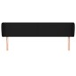 vidaXL Cabecero de tela negro 183x23x78/88 cm vidaXL Cabecero de tela negro 183x23x78/88 cm
