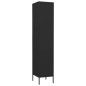 vidaXL Armario de taquilla de acero negro 35x46x180 cm vidaXL Armario de taquilla de acero negro 35x46x180 cm