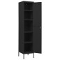 vidaXL Armario de taquilla de acero negro 35x46x180 cm vidaXL Armario de taquilla de acero negro 35x46x180 cm