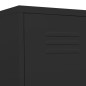 vidaXL Armario de taquilla de acero negro 35x46x180 cm vidaXL Armario de taquilla de acero negro 35x46x180 cm