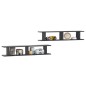 vidaXL Estantes de pared 2 uds madera contrachapada gris 105x18x20 cm vidaXL Estantes de pared 2 uds madera contrachapada gris 105x18x20 cm