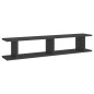 vidaXL Estantes de pared 2 uds madera contrachapada gris 105x18x20 cm vidaXL Estantes de pared 2 uds madera contrachapada gris 105x18x20 cm