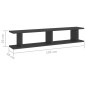 vidaXL Estantes de pared 2 uds madera contrachapada gris 105x18x20 cm vidaXL Estantes de pared 2 uds madera contrachapada gris 105x18x20 cm