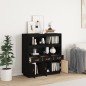 vidaXL Aparador alto madera maciza de pino negro 100x40x108,5 cm vidaXL Aparador alto madera maciza de pino negro 100x40x108,5 cm