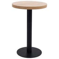 vidaXL Mesa de bistró MDF marrón claro 50 cm 