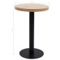 vidaXL Mesa de bistró MDF marrón claro 50 cm vidaXL Mesa de bistró MDF marrón claro 50 cm