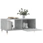 vidaXL Mesa de centro madera contrachapada gris hormigón 90x50x40 cm vidaXL Mesa de centro madera contrachapada gris hormigón 90x50x40 cm