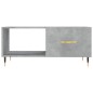 vidaXL Mesa de centro madera contrachapada gris hormigón 90x50x40 cm vidaXL Mesa de centro madera contrachapada gris hormigón 90x50x40 cm