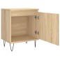 vidaXL Mesitas noche 2 uds madera ingeniería roble Sonoma 40x30x50 cm