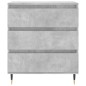 vidaXL Aparador de madera contrachapada gris hormigón 60x35x70 cm vidaXL Aparador de madera contrachapada gris hormigón 60x35x70 cm