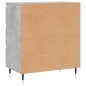 vidaXL Aparador de madera contrachapada gris hormigón 60x35x70 cm vidaXL Aparador de madera contrachapada gris hormigón 60x35x70 cm