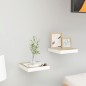 vidaXL Estante flotante pared 2 uds MDF roble y blanco 23x23,5x3,8 cm vidaXL Estante flotante pared 2 uds MDF roble y blanco 23x23,5x3,8 cm