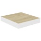 vidaXL Estante flotante pared 2 uds MDF roble y blanco 23x23,5x3,8 cm vidaXL Estante flotante pared 2 uds MDF roble y blanco 23x23,5x3,8 cm