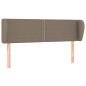vidaXL Cabecero de tela gris taupe 147x23x78/88 cm