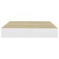 vidaXL Estante flotante pared 2 uds MDF roble y blanco 23x23,5x3,8 cm vidaXL Estante flotante pared 2 uds MDF roble y blanco 23x23,5x3,8 cm