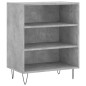 vidaXL Aparador madera de ingeniería gris hormigón 57x35x70 cm vidaXL Aparador madera de ingeniería gris hormigón 57x35x70 cm