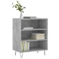 vidaXL Aparador madera de ingeniería gris hormigón 57x35x70 cm vidaXL Aparador madera de ingeniería gris hormigón 57x35x70 cm
