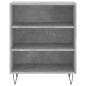 vidaXL Aparador madera de ingeniería gris hormigón 57x35x70 cm vidaXL Aparador madera de ingeniería gris hormigón 57x35x70 cm